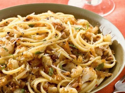 Fotótészta linguine karfiollal