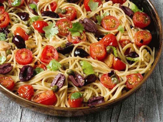 Pasta Putanesca fényképe