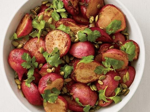Fénykép Chili-lime sült retekről