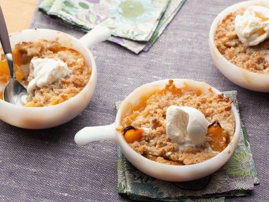 Photo Peach crisp