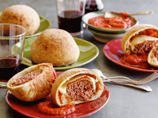Photo Pizza hamburger pepperonival