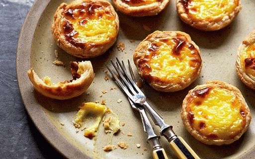 Fénykép portugál quiche tojássárgájával