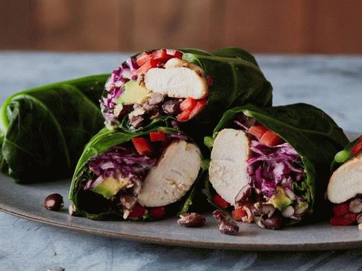 Paleo-burrito káposztalevélben (paleo diéta)
