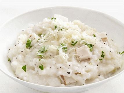 Fénykép Risotto sajttal és csirkével