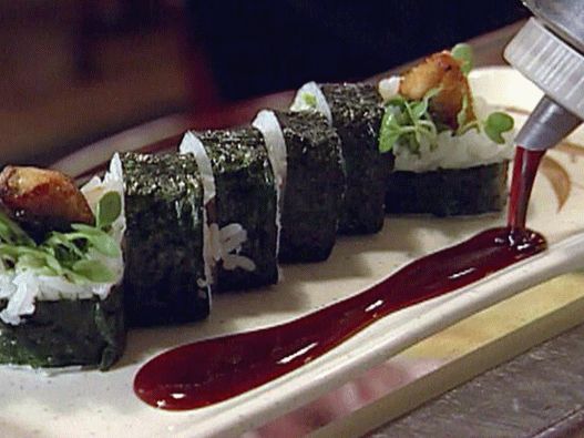 Fotótekercsek unagi maki-ból grillezett édesvízi angolnával