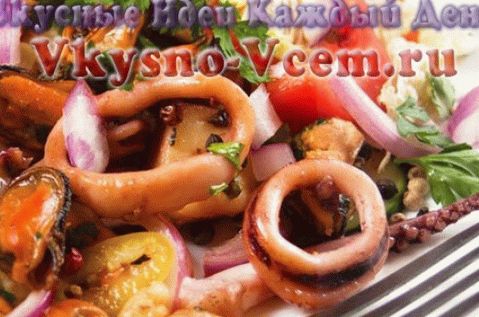 új recept tengeri koktél saláta számára