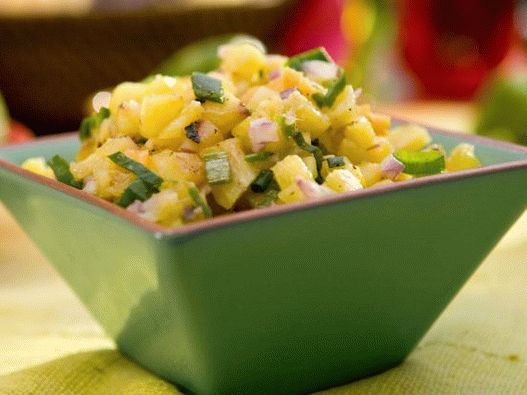 Fénykép salsa ananász, gyömbér és habanero