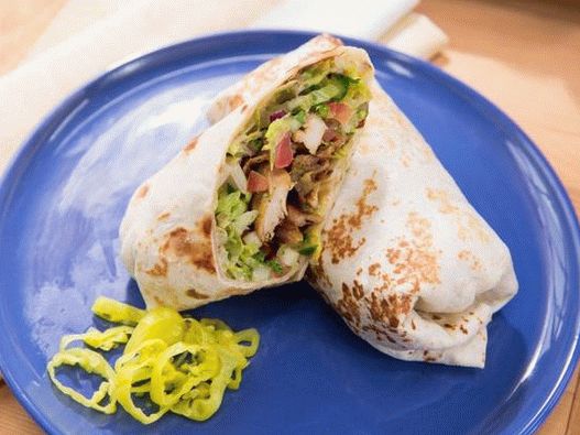 Fénykép Shawarma csirkével