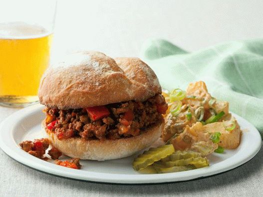 Fotók keveréke hamburgerekhez