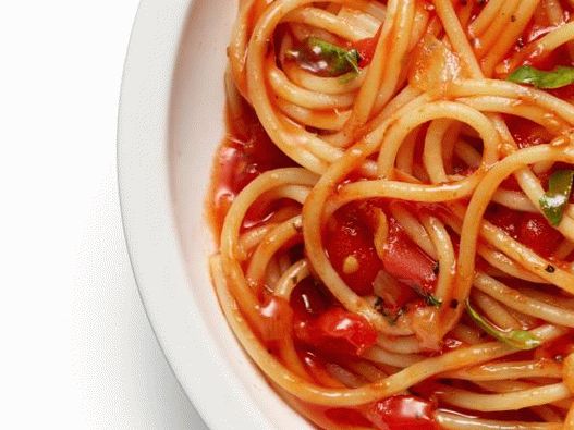 Fénykép spagetti marinara szósszal