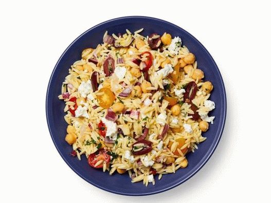 Fotó mediterrán saláta orzo pasztával