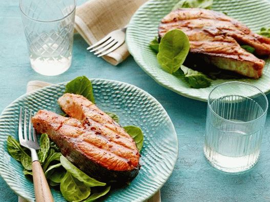 Fotós lazac steak Hoisin mártással