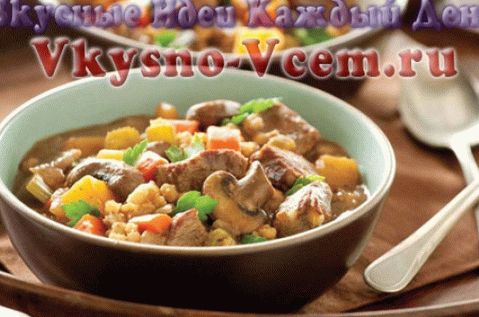 Marha szegy és zöldségleves lassú tűzhelyen