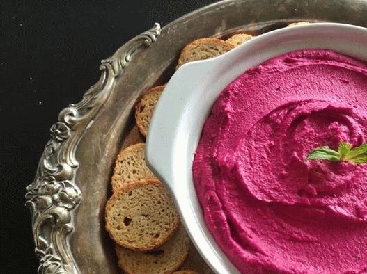 Fotó cékla Hummus és menta