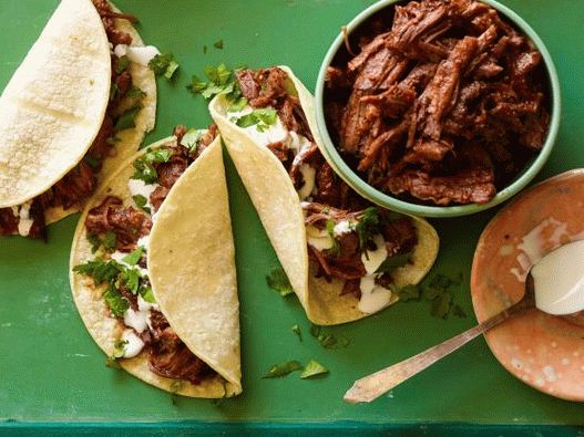Fotó párolt marhaborda tacos