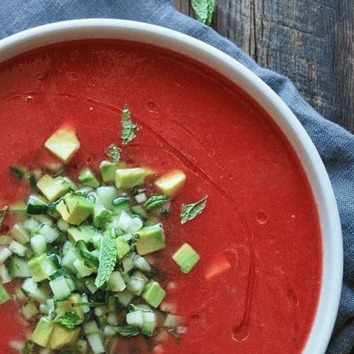 Fotó paradicsomleves Gazpacho