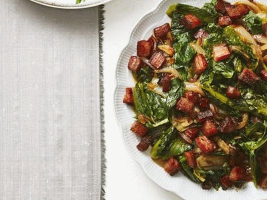 Fotó Braised Escariol with Bacon