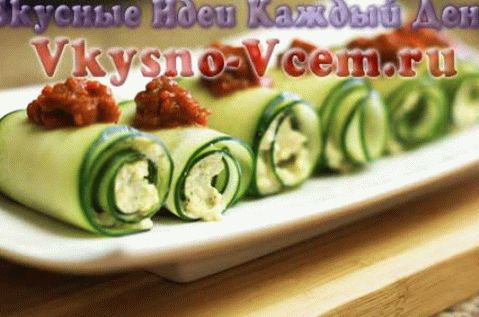 Snack uborka tekercs