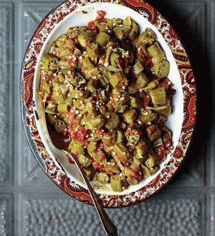 Fotós sült Okra Harissával