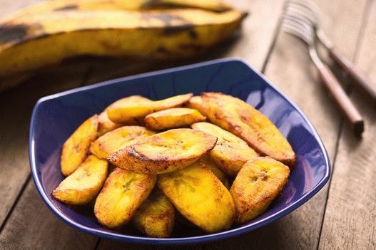 Fénykép a sült plantain banánról