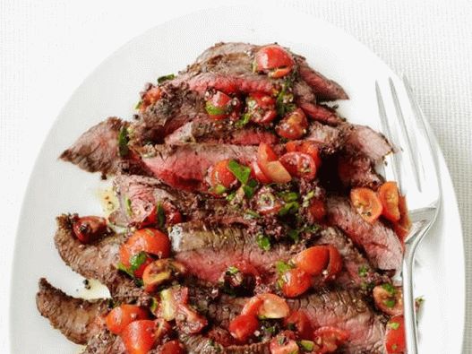 Fotós sült steak tapenadeval