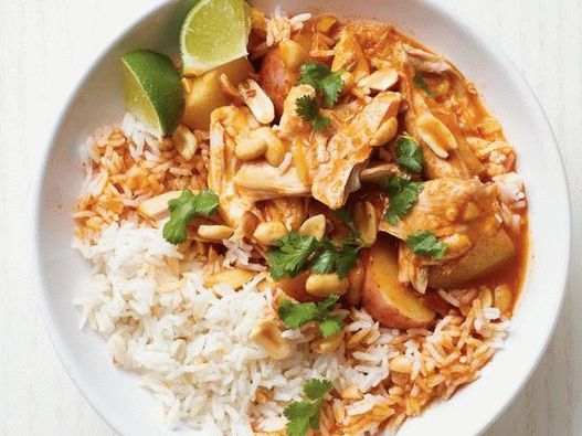 Ételfotózás - Lassan főtt csirke currymártással